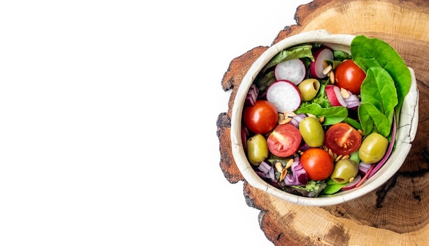 Miska z kolorowym daniem